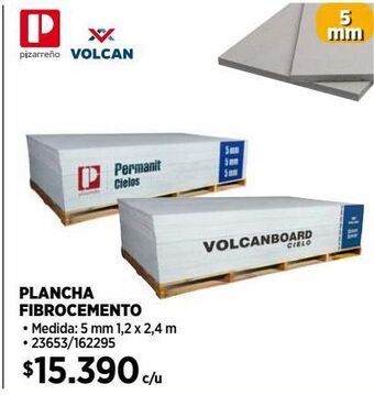 Construmart Plancha fibrocemento oferta