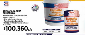 Construmart Esmalte al agua semibrillo oferta