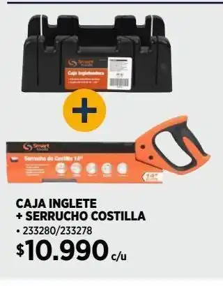 Construmart Caja inglete + serrucho costilla oferta