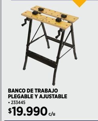 Construmart Banco de trabajo plegable y ajustable oferta