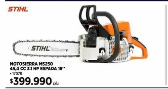Construmart Motosierra a gasolina 3,1 hp 45,4 cc oferta