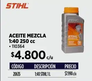 Construmart Aceite mezcla premiun para motor 2 tiempos 250 cc oferta