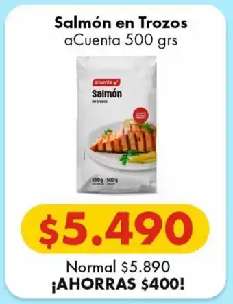 Super Bodega a Cuenta Salmón en Trozos ACUENTA 500g oferta