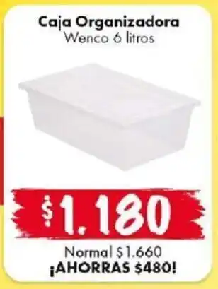 Super Bodega a Cuenta Caja Organizadora WENCO 6 litros oferta