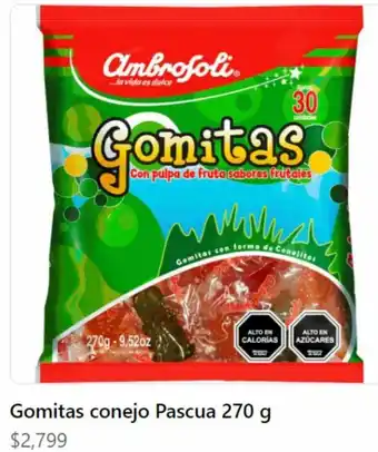 Santa Isabel Gomitas Conejo Pascua 270g oferta