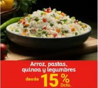 Arroz, Pastas, Quinoa y Legumbres