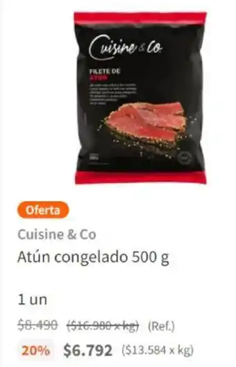 Santa Isabel Atún Congelado 500g oferta