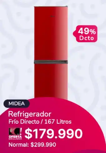 Abcdin Midea Refrigerador 167 Litros oferta