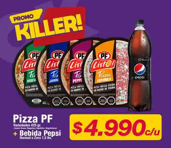 PF Pizza 425gr. + Pepsi Bebida 1,5lts.