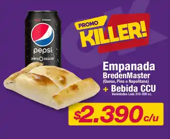 OK Market BredenMaster Empanada + Bebida CCU oferta