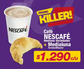 OK Market Nescafé Café + BredenMaster Medialuna oferta