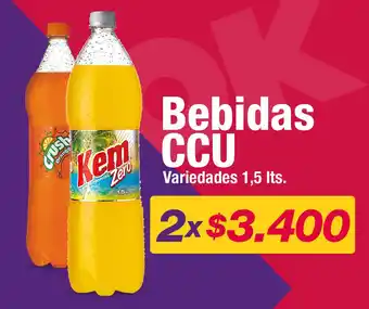 Bebidas CCU 1,5 lts.