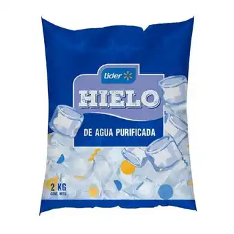 Super Bodega a Cuenta Hielo en cubos bolsa 2kg lider oferta