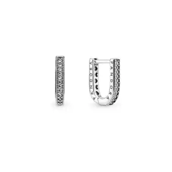 Pandora Aretes de aro con forma de u oferta