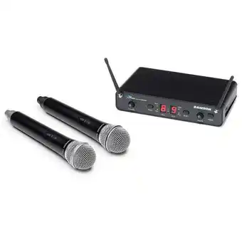 Sistema micrófono inalámbrico de mano samson doble cr288