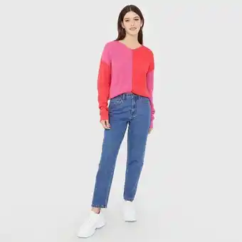 Jeans mujer mom ii azul oscuro
