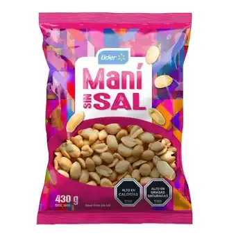Super Bodega a Cuenta Maní sin sal 430grs lider oferta