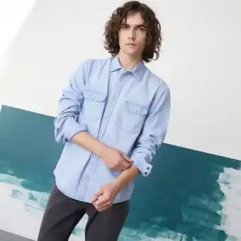 Falabella Americanino camisa denim manga larga regular fit algodón hombre oferta