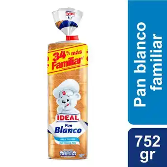 Pan de molde blanco xl 752 g