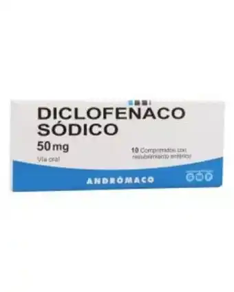 Farmacias Ahumada Diclofenaco sodico 50 mg x 10 comprimidos con recubrimiento enterico oferta