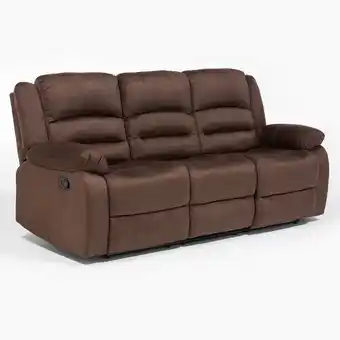 Paris Sofa 3 cuerpos reclinable martell marrón daniels 98060s oferta