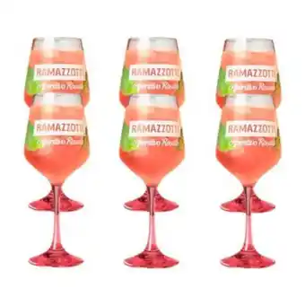 Linio Pack 6 copas copon ramazzotti 490ml coctel aperitivo rosado oferta