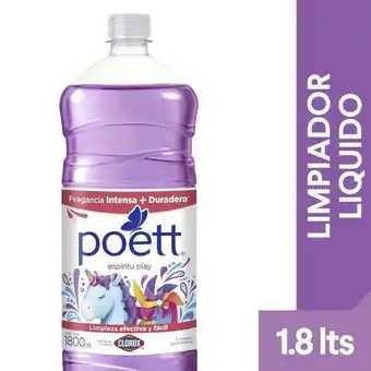 Unimarc Limpiador líquido aromatizante poett espíritu play botella 1.8 l oferta