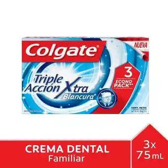 Pack pasta dental triple acción blancura colgate
