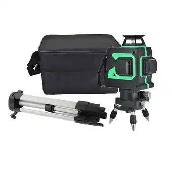 Nivel laser 12 líneas autonivelante 360 tq12 + tripode 1.2 m