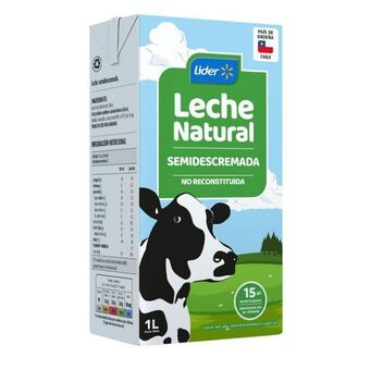 Super Bodega a Cuenta Leche blanca semidescremada 1l lider oferta