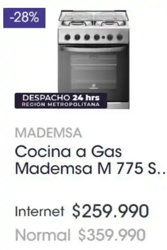 MADEMSA Cocina a Gas Mademsa M 775 S...