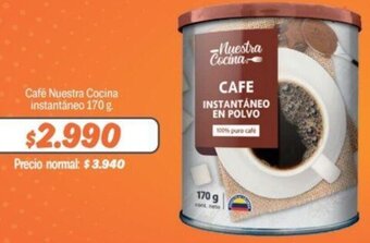 Mayorista 10 Café Nuestra Cocina instantáneo 170 g. oferta