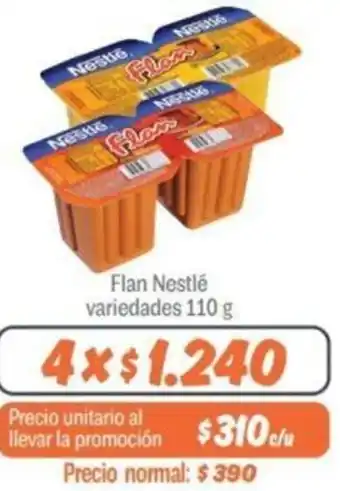 Mayorista 10 Flan Nestlé variedades 4x110 g oferta