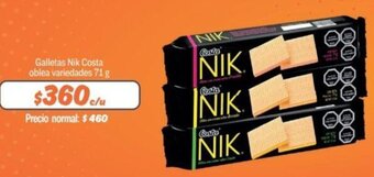 Mayorista 10 Galletas Nik Costa oblea variedades 71g oferta