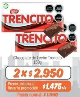 Chocolate de Leche Trencito 2x150g