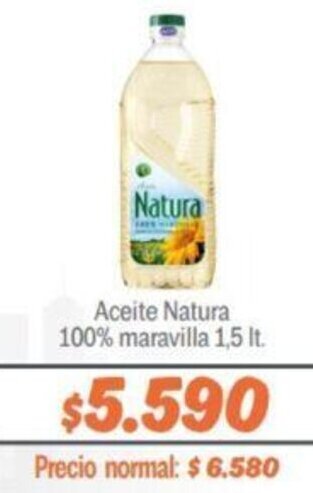 Mayorista 10 Aceite Natura 100% maravilla 1,5 lt. oferta