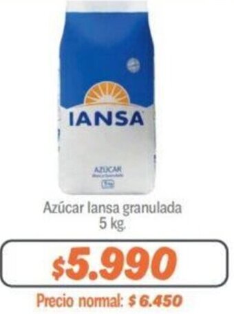 Mayorista 10 Azúcar lansa granulada 5 kg. oferta