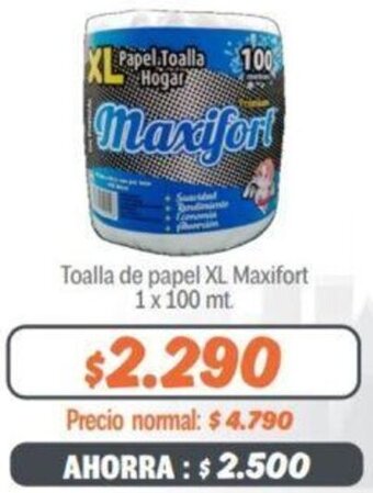Mayorista 10 Toalla de papel XL Maxifort 1x 100 mt. oferta