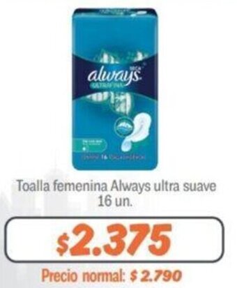 Mayorista 10 Toalla femenina Always ultra suave 16 un. oferta