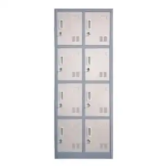 Locker casillero metalico 2 cuerpos 8 puertas