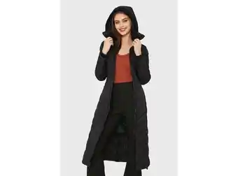 Ripley Parka larga acolchada negro nicopoly oferta