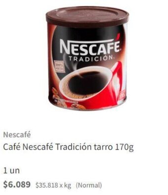 Café Nescafé Tradición tarro 170g