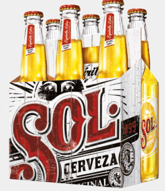 Mayorista 10 PACK CERVEZA SOL BOTELLA 6 UN. X 330 CC oferta