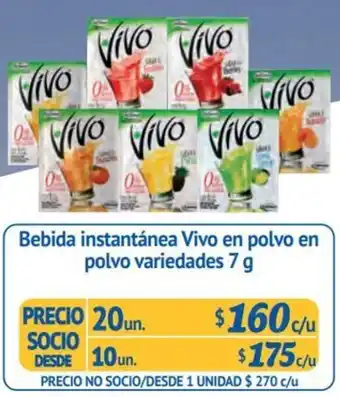 Alvi Bebida instantánea Vivo en polvo en polvo variedades 20n x 7 g oferta