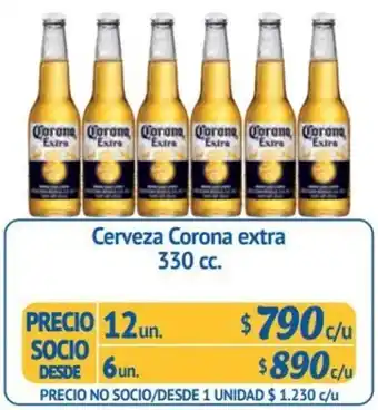 Cerveza Corona extra 330 cc. x 12un