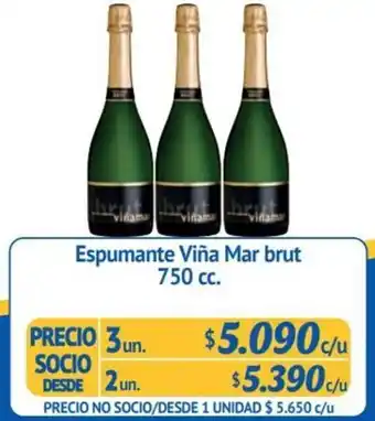 Alvi Espumante Viña Mar brut 650cc x 3un oferta