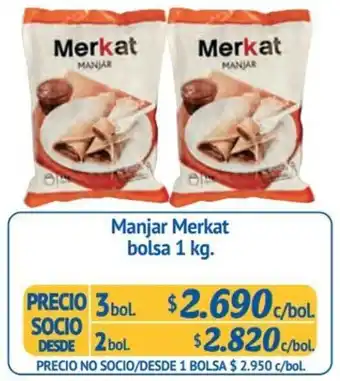 Alvi Manjar Merkat bolsa 1 kg. x 3bol oferta