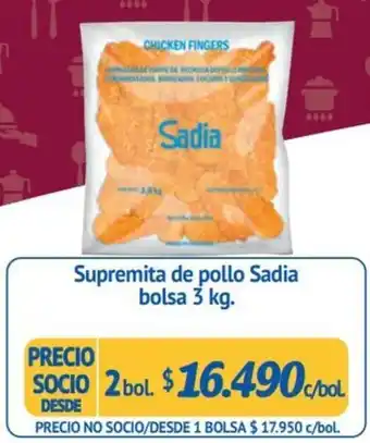 Alvi Supremita de pollo Sadia bolsa 3 kg. x 2 bol oferta