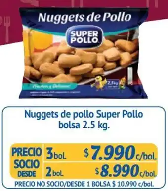 Alvi Nuggets de pollo Super Pollo bolsa 2.5 kg. x 3bol oferta
