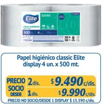 Alvi Papel higiénico classic Elite display 4 un. x 500 mt. x 2dis oferta